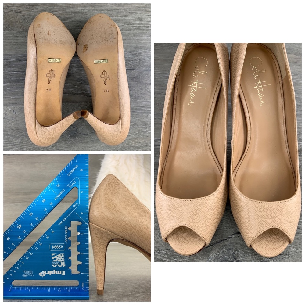 Cole Haan Nike Air Open Toe Heels Size 7b - image 7